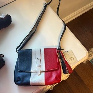 French design leather bag